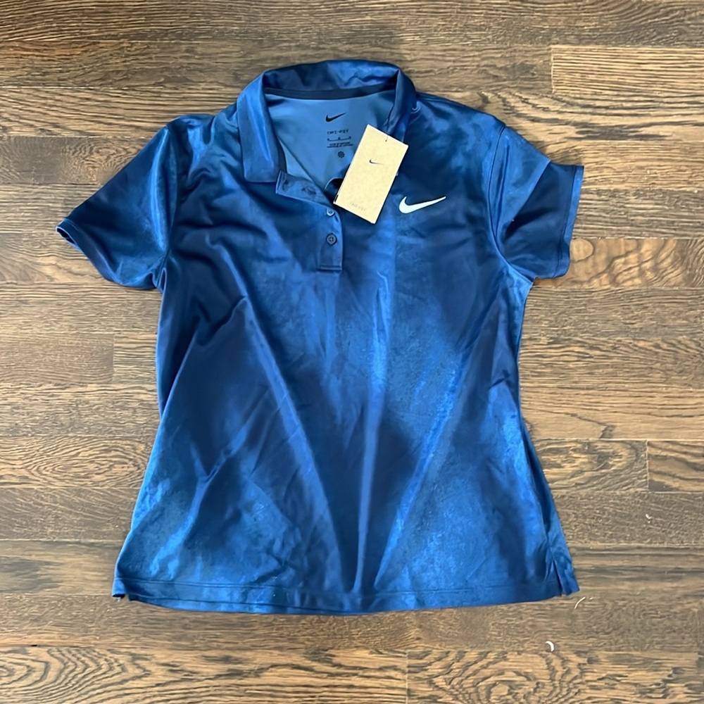 Nike Women's Victory Dri-FIT Print Short Sleeve Golf Polo NWT
